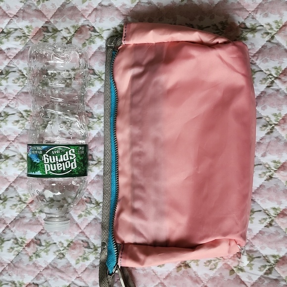 Rare Lesportsac Artist zipper pouch rainbow sky blue pink inner bird art cosm… - Picture 8 of 13